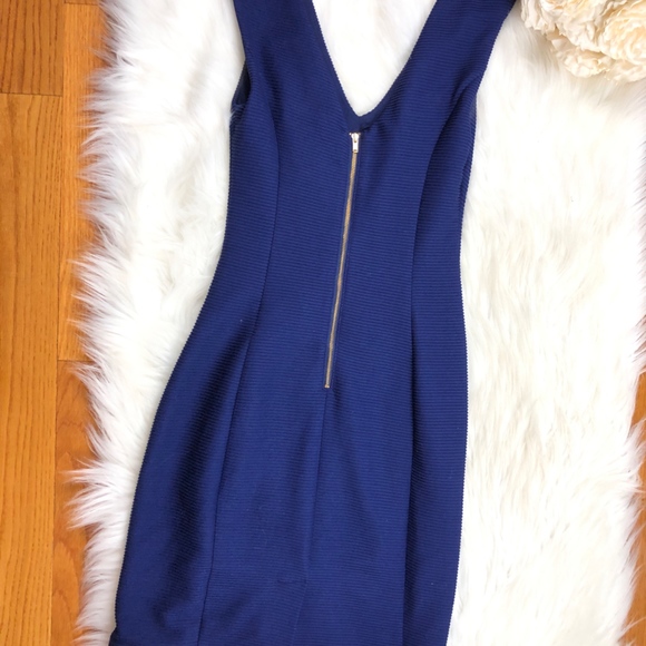 EXPRESS Fitted Royal Blue Work Dress, Size 0 - Picture 6 of 8